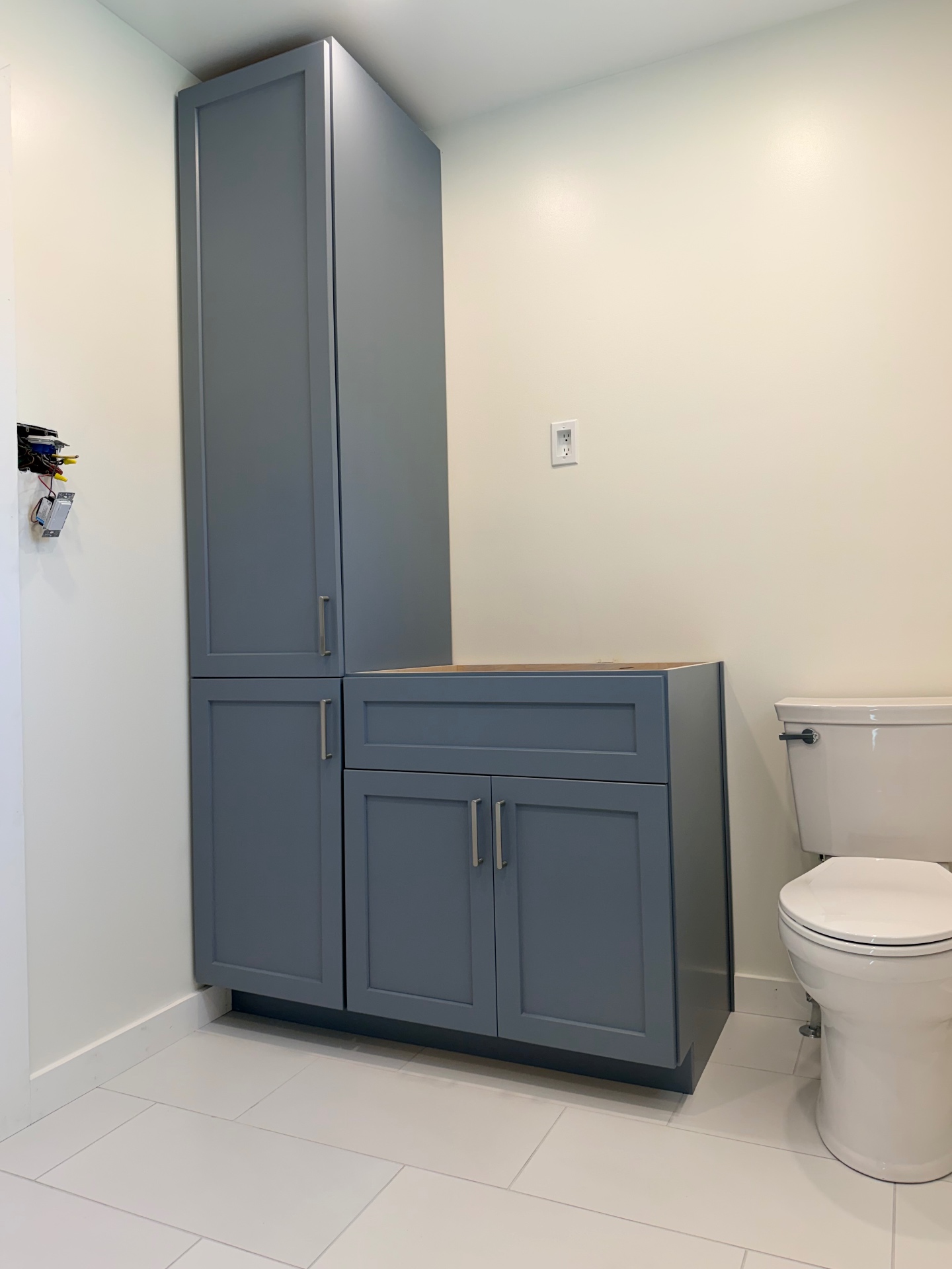 Painted Vanity & Linen Tower