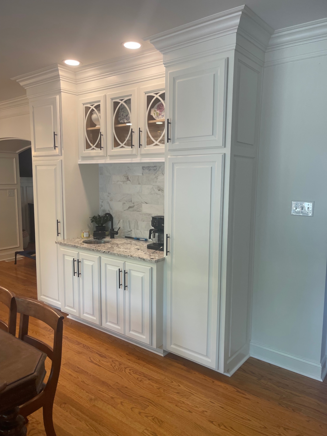 Painted Pantry & Coffee Bar Built-In